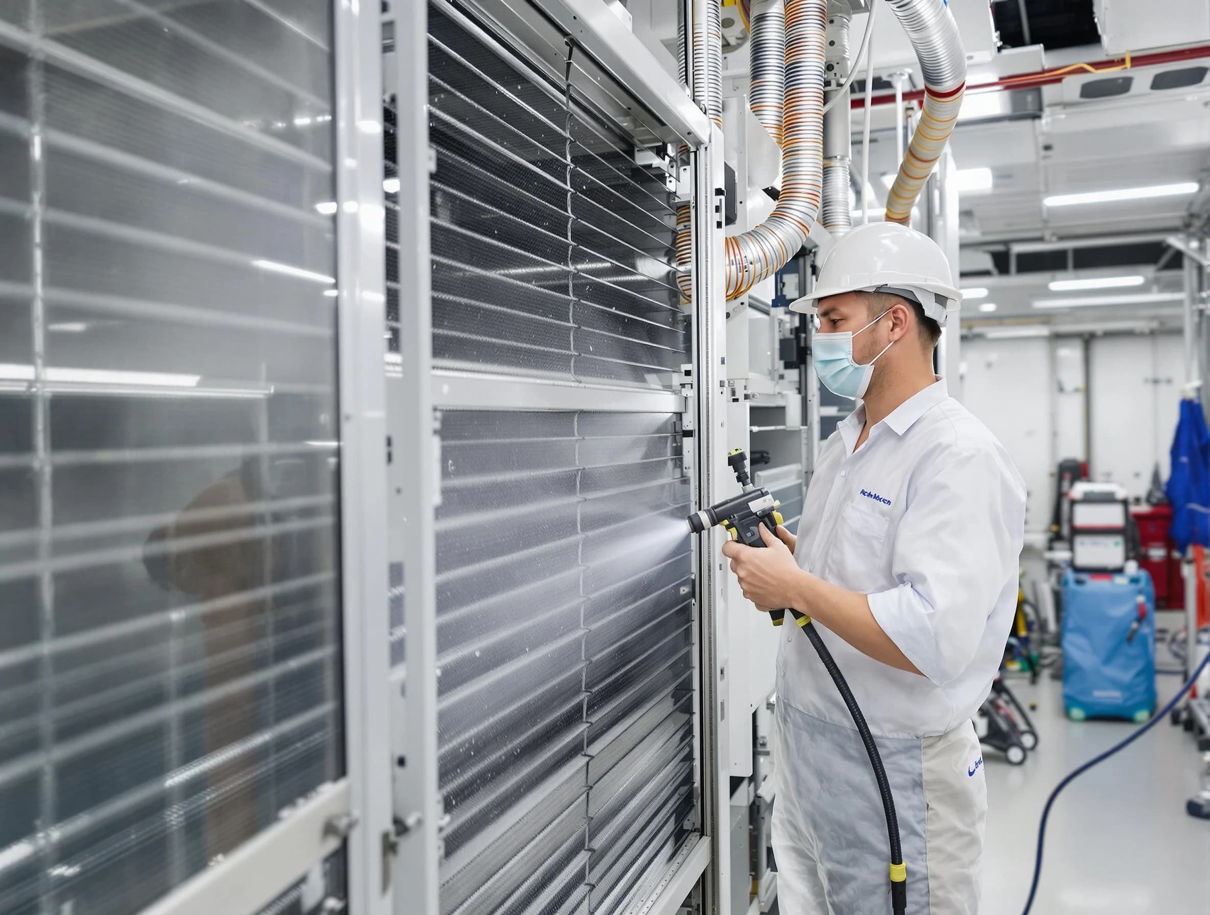 Professional AC coil cleaning by Midwest City Air Duct Cleaning in Midwest City