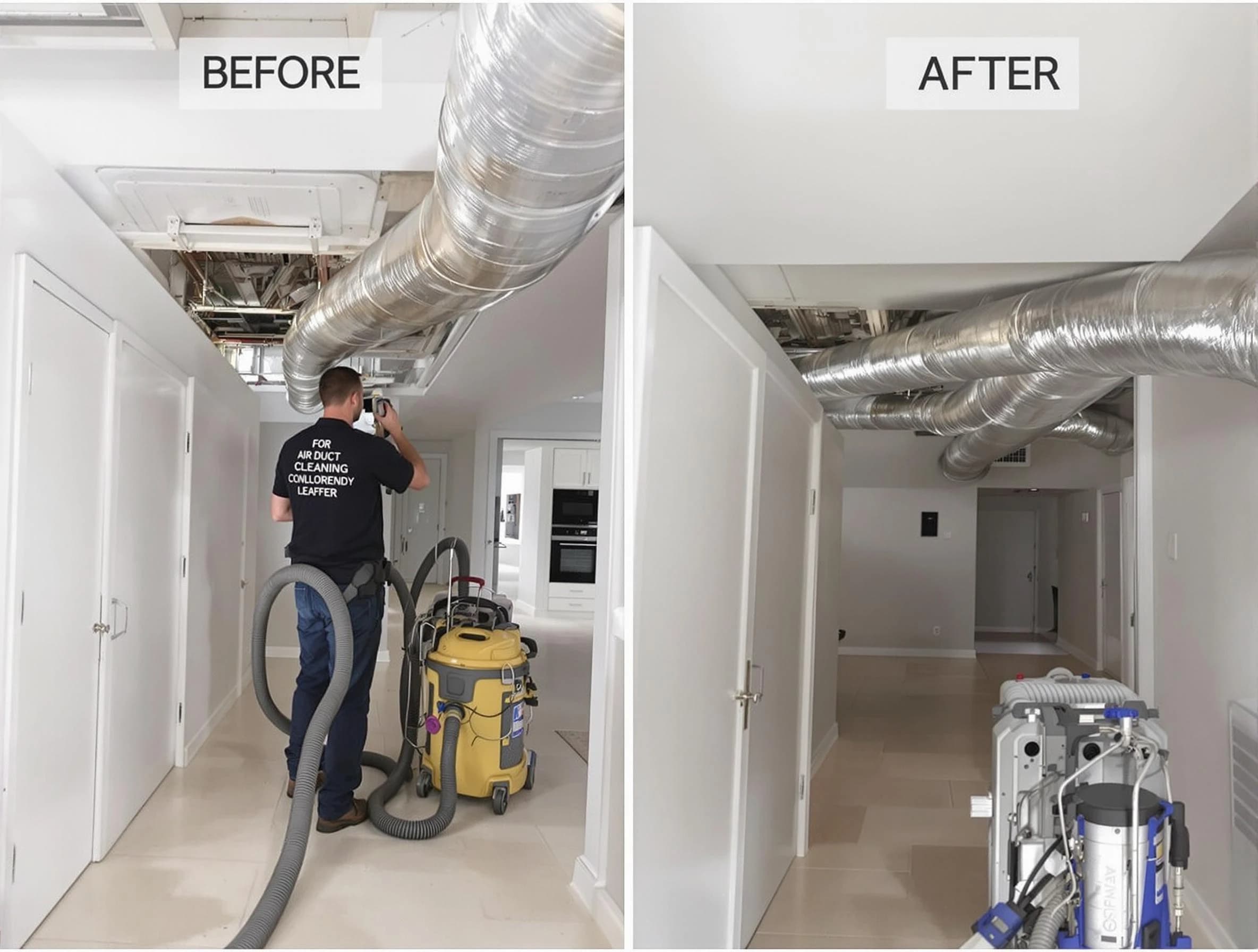 Midwest City Air Duct Cleaning professional performing thorough air duct cleaning in Midwest City