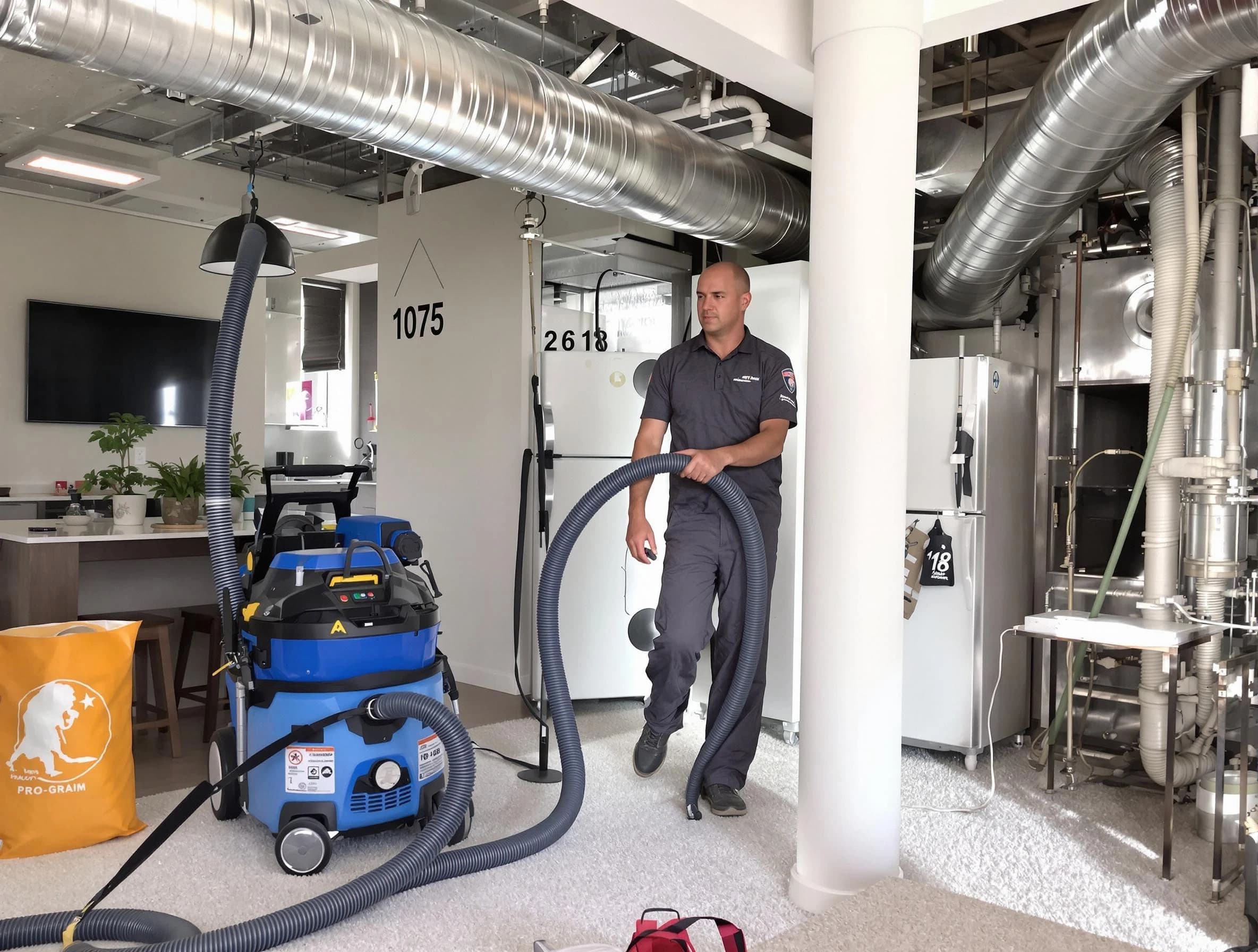 Midwest City Air Duct Cleaning expert performing detailed indoor duct cleaning for improved air quality in Midwest City
