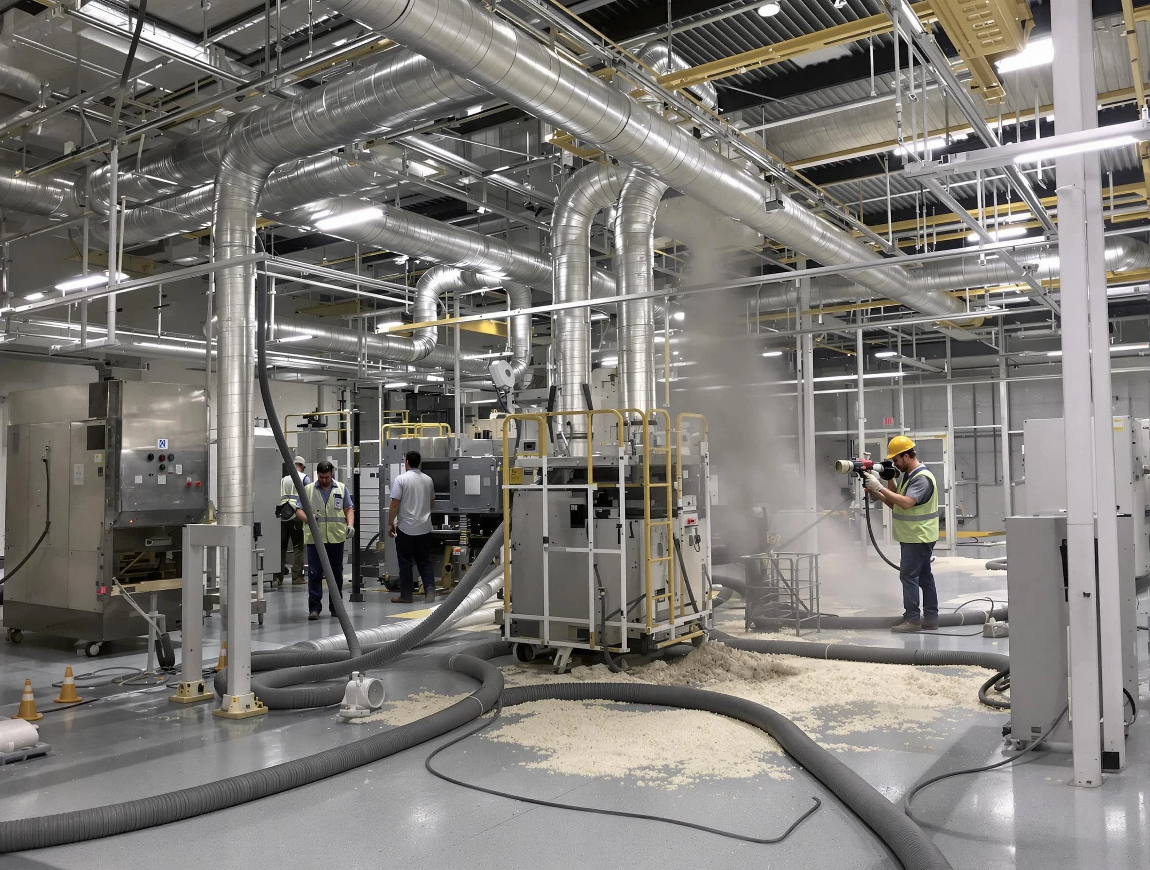 Heavy-duty industrial duct cleaning by Midwest City Air Duct Cleaning in Midwest City