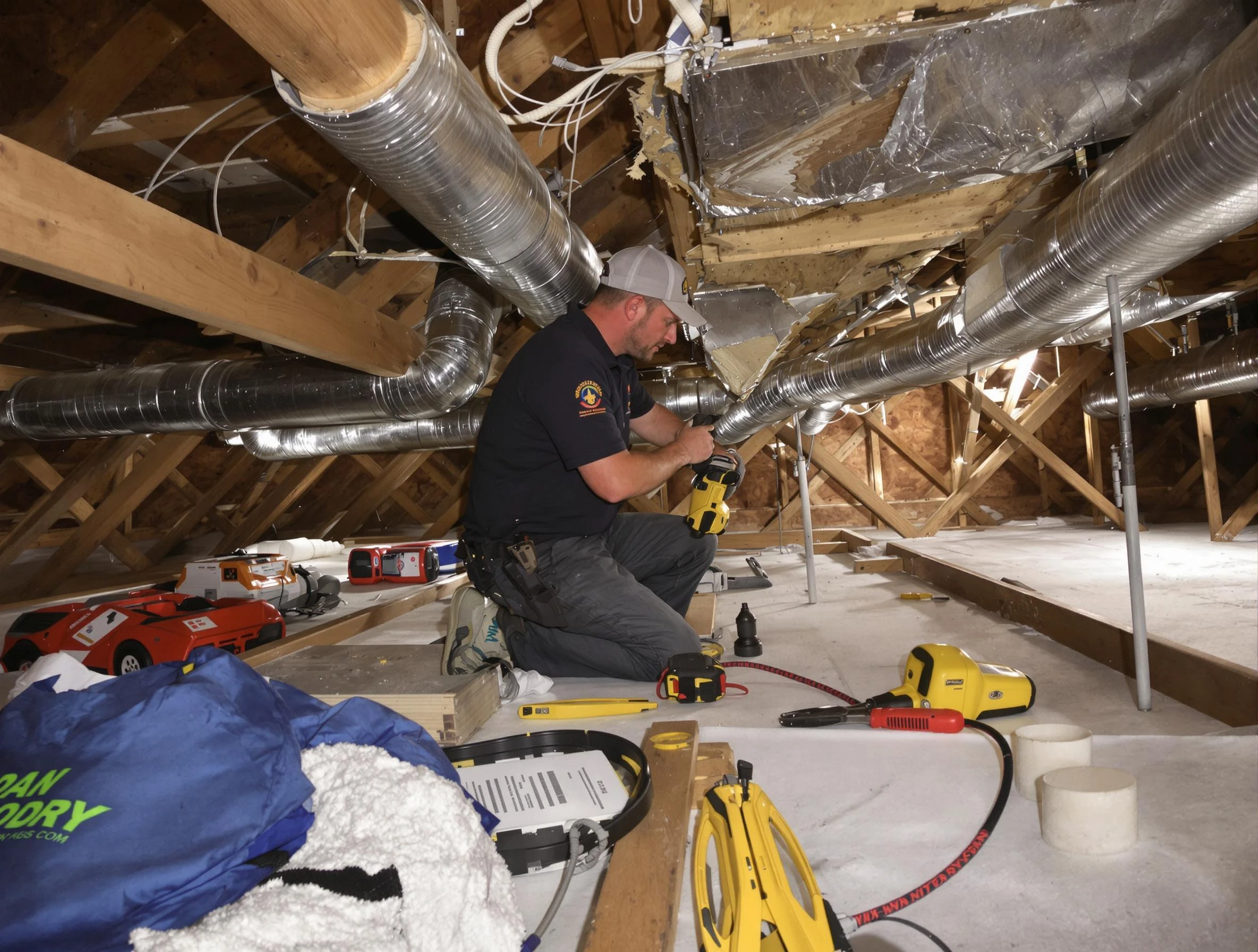 Professional air duct repair by Midwest City Air Duct Cleaning in Midwest City