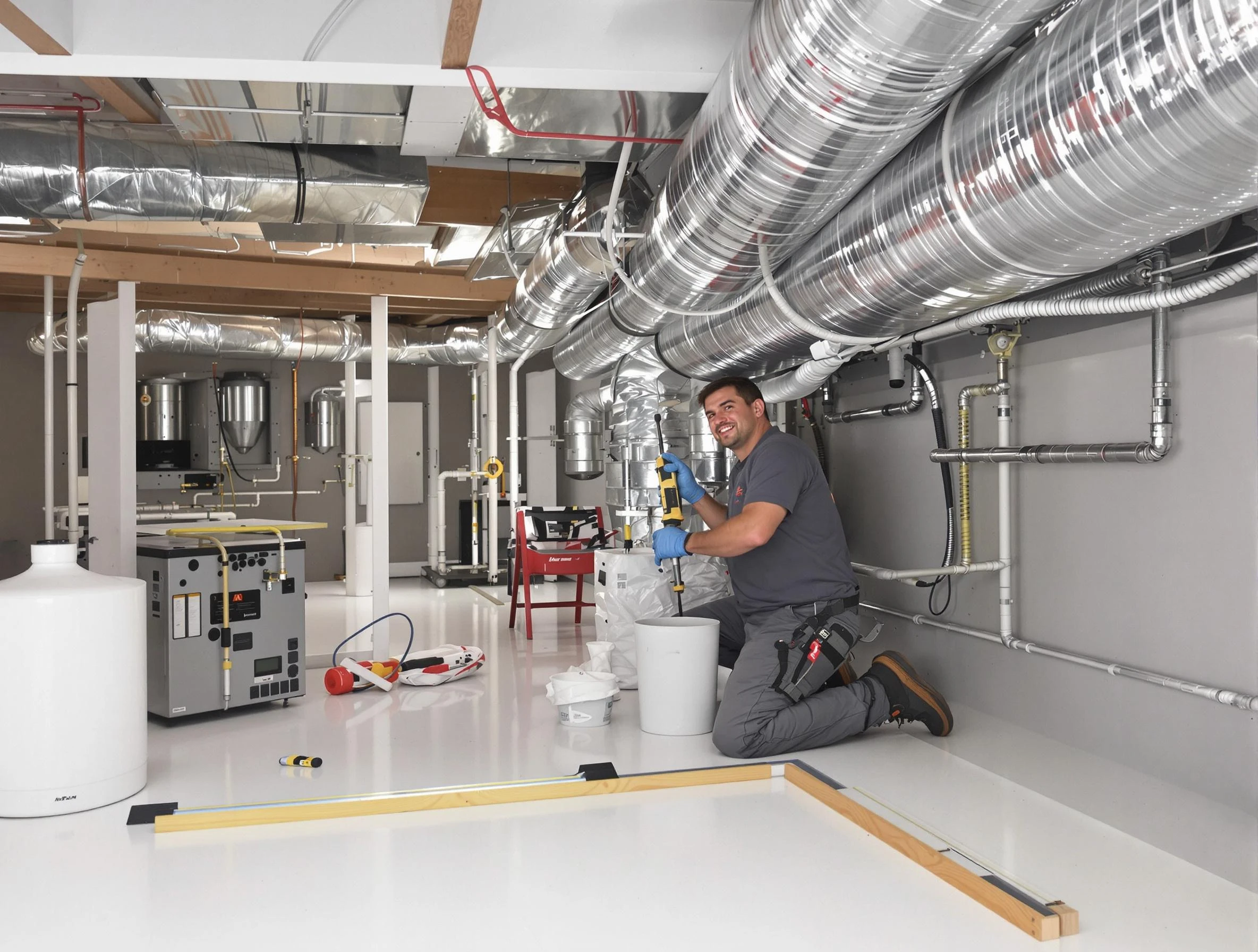 Professional duct sealing service by Midwest City Air Duct Cleaning in Midwest City