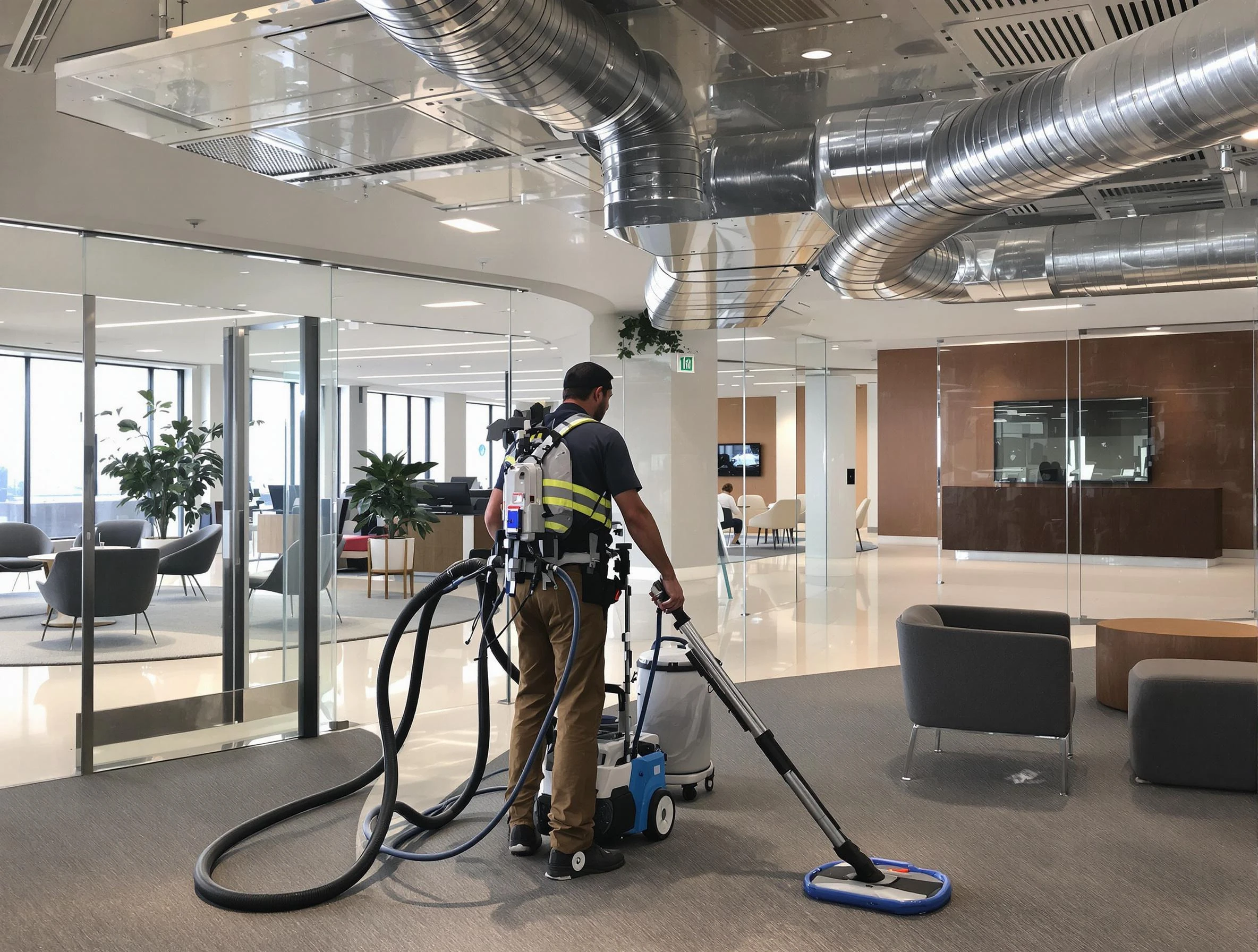 Commercial duct cleaning service by Midwest City Air Duct Cleaning in Midwest City