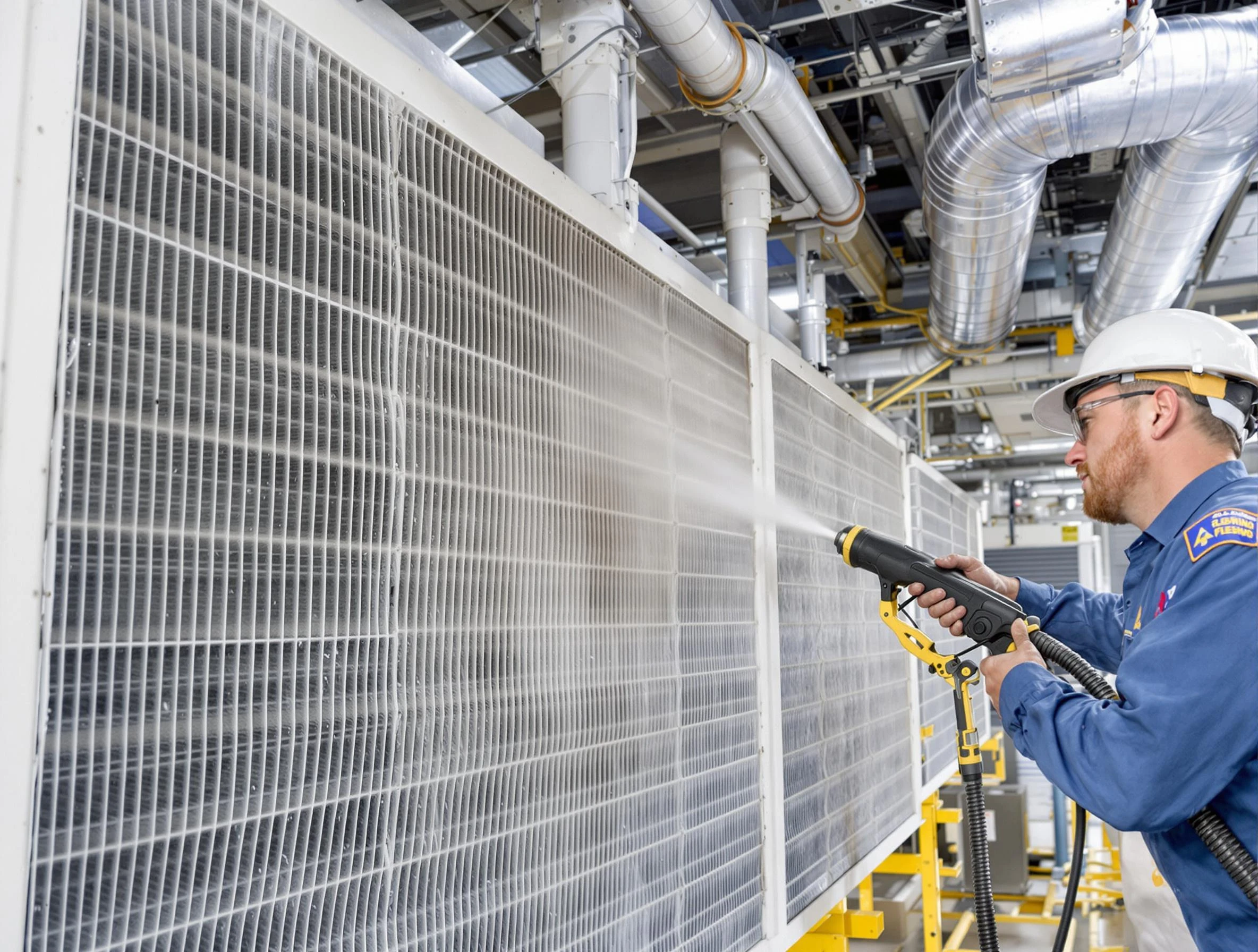 Professional commercial coil cleaning by Midwest City Air Duct Cleaning in Midwest City